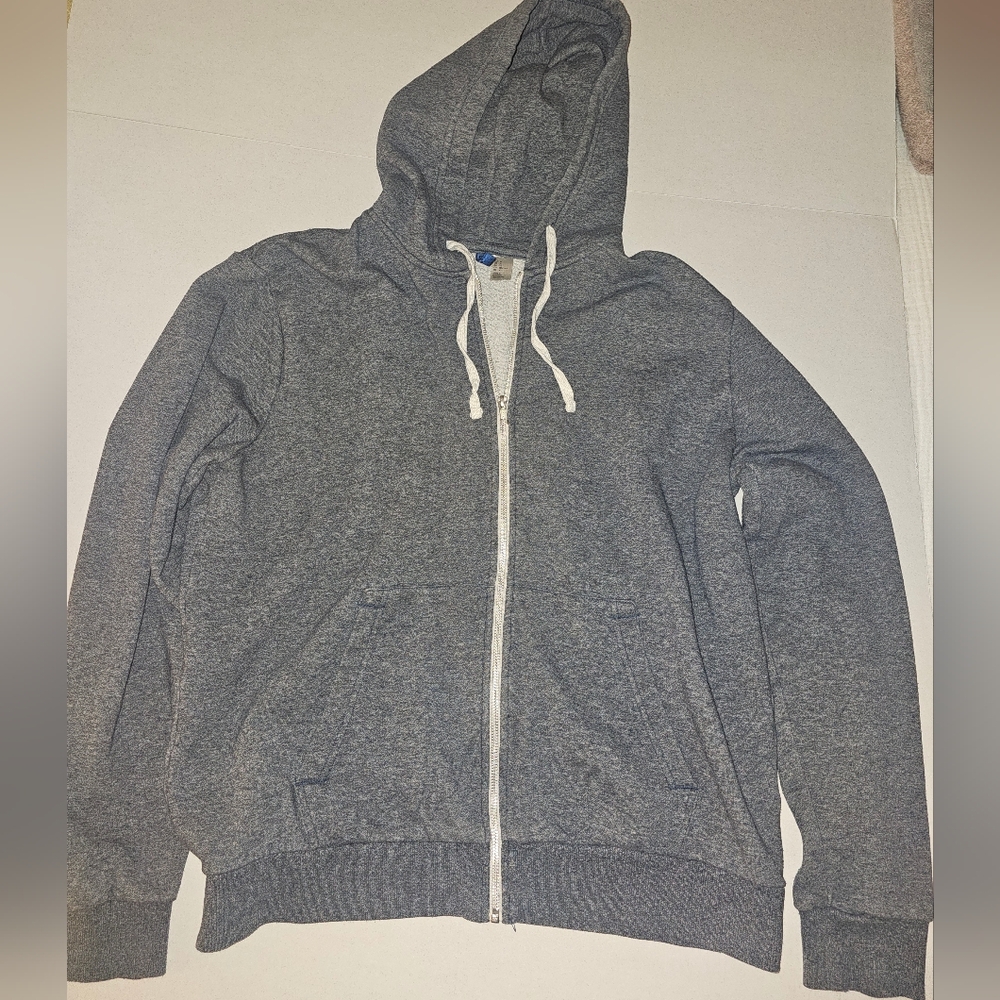 Divided By H & M Blue Gray Zip-Up Hoodie